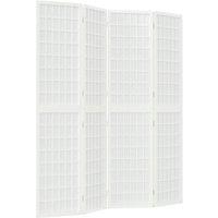 Berkfield Home Folding 4-Panel Room Divider Japanese Style 160x170 cm White