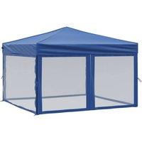 Berkfield Home Folding Party Tent with Sidewalls Blue 3x3 m