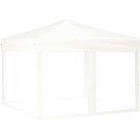 Berkfield Home Folding Party Tent with Sidewalls White 3x3 m