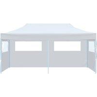 Berkfield Home Folding Pop-up Partytent with Sidewalls 3x6 m Steel White