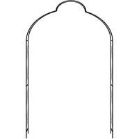 Berkfield Home Garden Arch Black 150x34x240 cm Iron | Size: 150 x 34 x 240 cm
