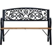 Berkfield Home Garden Bench 120 cm Wood in Black