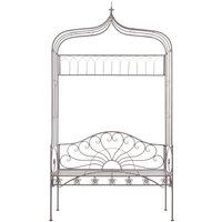 Berkfield Home Garden Bench 122 cm Iron Antique Brown