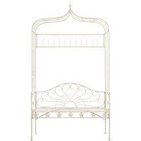 Berkfield Home Garden Bench 122 cm Iron Antique White