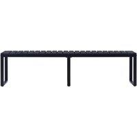 Berkfield Home Garden Bench 180 cm PS Board Black