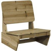 Berkfield Home Garden Chair 60x64x70.5 cm Impregnated Wood Pine in Brown