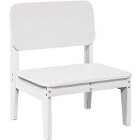 Berkfield Home Garden Chair White 60x52.5x72 cm Solid Wood Pine