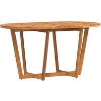 Berkfield Home Garden Dining Table Oval 150x90x75 cm Solid Wood Acacia in Brown | Size: 150 x 90 x 75 cm