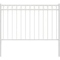 Berkfield Home Garden Fence White 1.7x1 m Steel