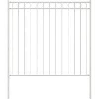 Berkfield Home Garden Fence White 1.7x1.5 m Steel