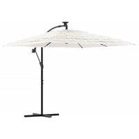 Berkfield Home Garden Parasol with Steel Pole White 246x246x230 cm | Size: 246 x 246 x 230 cm