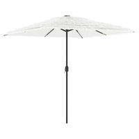 Berkfield Home Garden Parasol with Steel Pole White 248x248x248 cm | Size: 248 x 248 x 248 cm