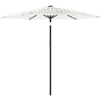 Berkfield Home Garden Parasol with Steel Pole White 268x268x226 cm | Size: 268 x 268 x 226 cm