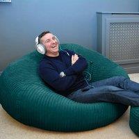 rucomfy Beanbags rucomfy Jumbo Cord Goliath - Giant Indoor Bean Bag Chair for Adults in Teal