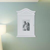 Berkfield Home Key Cabinet with Photo Frame White