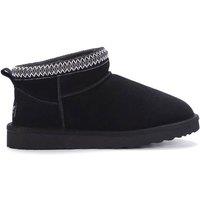 Aus Wooli Australia Altona Braid Ankle Boots in Black | Size: 4