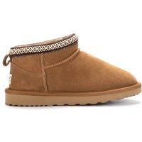 Aus Wooli Australia Altona Braid Ankle Boots in Tan | Size: 7