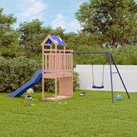 Berkfield Home Outdoor Playset Solid Wood Douglas in Brown