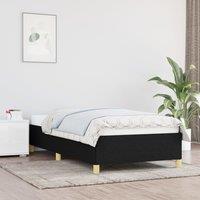 Berkfield Home Bed Frame Black 90x190 cm Single Fabric