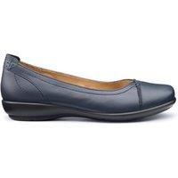 Hotter Women's Wide Fit 'Robyn II' Ballet Pumps in Navy | Size: 5.5