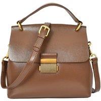 House of Leather Women's Womens Real Leather Handbag Small Cross Body Shoulder Bag Gabriella Green in Khaki