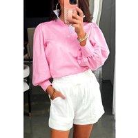 Everyday The Label Women's Relaxed Fit Shorts with Comfortable Drawstring Closure - Bonbon | Size: Large