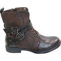 TruClothing Men's Leather Ankle Boots With Buckle in Brown | Size: 9