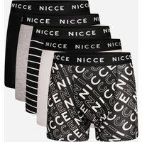 Nicce Men's 5-Pack Cotton Rich Boxer Briefs with Logo Waistband | Size: 2XL