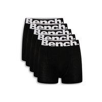 Bench Men's 5 Pack 'Marco' Cotton Rich Boxers in Black | Size: Medium