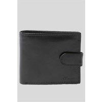 Ashwood Leather Men's Classic Leather Billfold Wallet with 3 Card Slots & ID Tab in Black