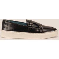 Oswin Hyde Men's Owen Monk Loafer Trainers in Black | Size: 11