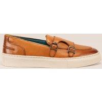 Oswin Hyde Men's Owen Monk Loafer Trainers in Tan | Size: 9