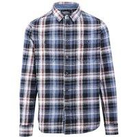 Trespass Men's Zalah Checked Flannel Shirt in Blue | Size: Large