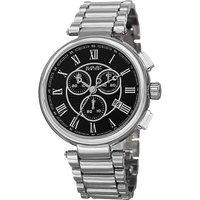 August Steiner Men's Imperial Solis 44mm Swiss Chronograph Quartz in Black