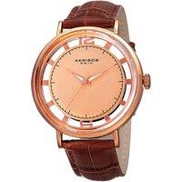 Akribos Men's Velmara Drift 43mm Quartz in Gold