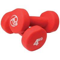 Fitness Mad Neoprene Dumbbells 4kg in Red