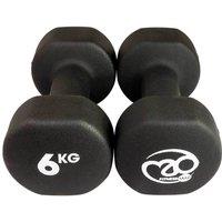 Fitness Mad 6kg Dumbbells Black