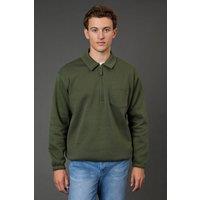 Burton Men's Khaki Half Zip Neck Jersey Jumper | Size: Small