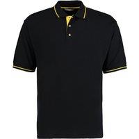 Kustom Kit Men's St. Mellion Short Sleeve Polo Shirt in Black | Size: XL