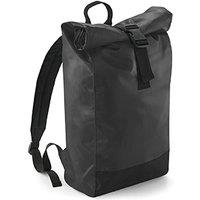 Bagbase Men's Tarp Waterproof Roll-Top Backpack in Black