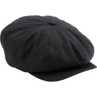Beechfield Men's Quilted Newsboy Cap in Black | Size: Large/XL