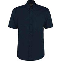 Kustom Kit Men's Oxford Classic Short-Sleeved Shirt in Dark Navy | Size: 17 inches