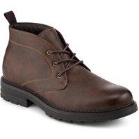 Pavers Men's Lace Up Casual Block Heel Chukka Boots in Brown | Size: 12