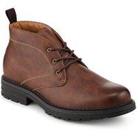 Pavers Men's Lace Up Casual Block Heel Chukka Boots in Tan | Size: 12