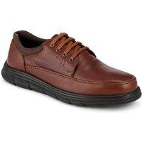 Pavers Men's Casual Lightweight Lace Up Shoes in Tan | Size: 12