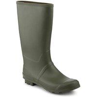 Pavers Men's Rubber Waterproof Wellies in Olive | Size: 9