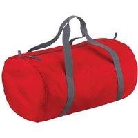 Bagbase Men's Packaway Barrel Bag in Red