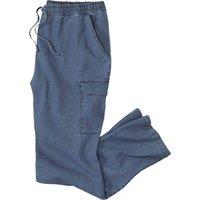Atlas for Men Men's Cargo Jeans in Blue | Size: Large