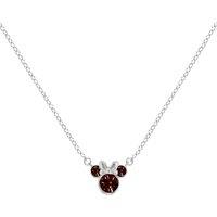 Disney Women's N905424SJANL-16-PH Minnie Necklace in Silver