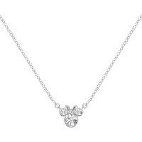 Disney Women's N905424SAPRL-16-PH Minnie Necklace in Silver